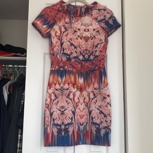 Zara Dresses - Zara Bodycon Dress Cherry Blossom Design Small Zara Dresses - Zara Bodycon Dress Cherry Blossom Design Small